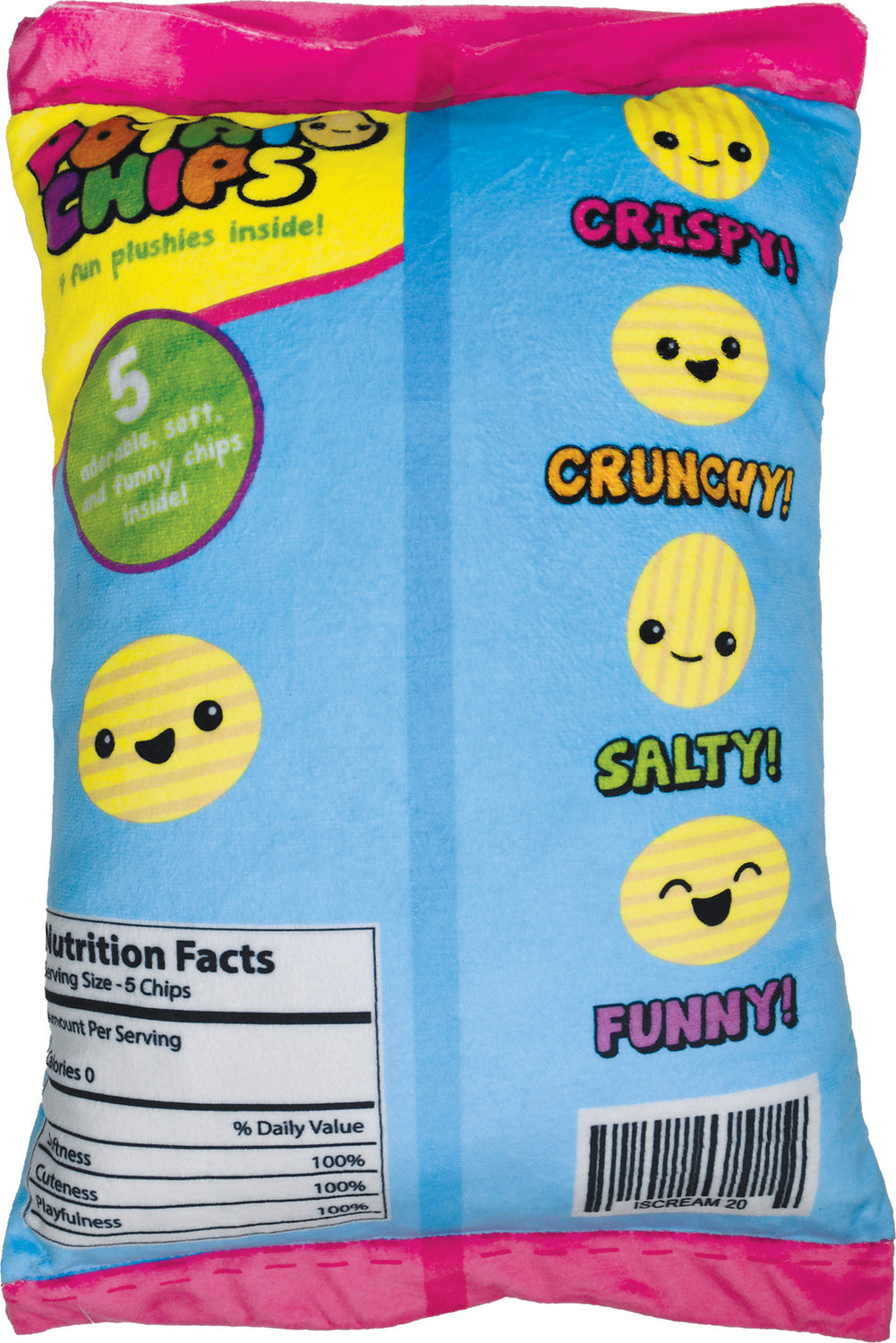 Potato Chips Packaging Fleece Plush