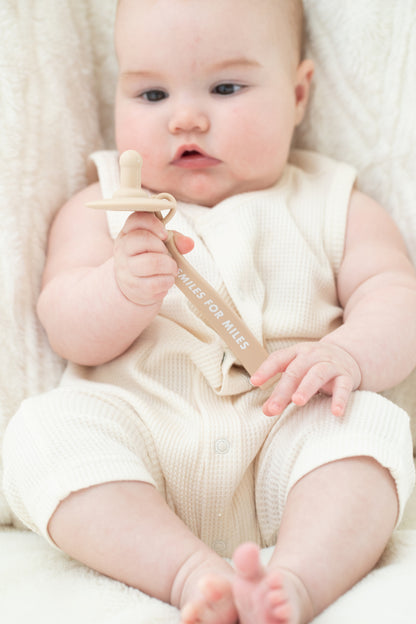 Smiles for Miles Pacifier Clip