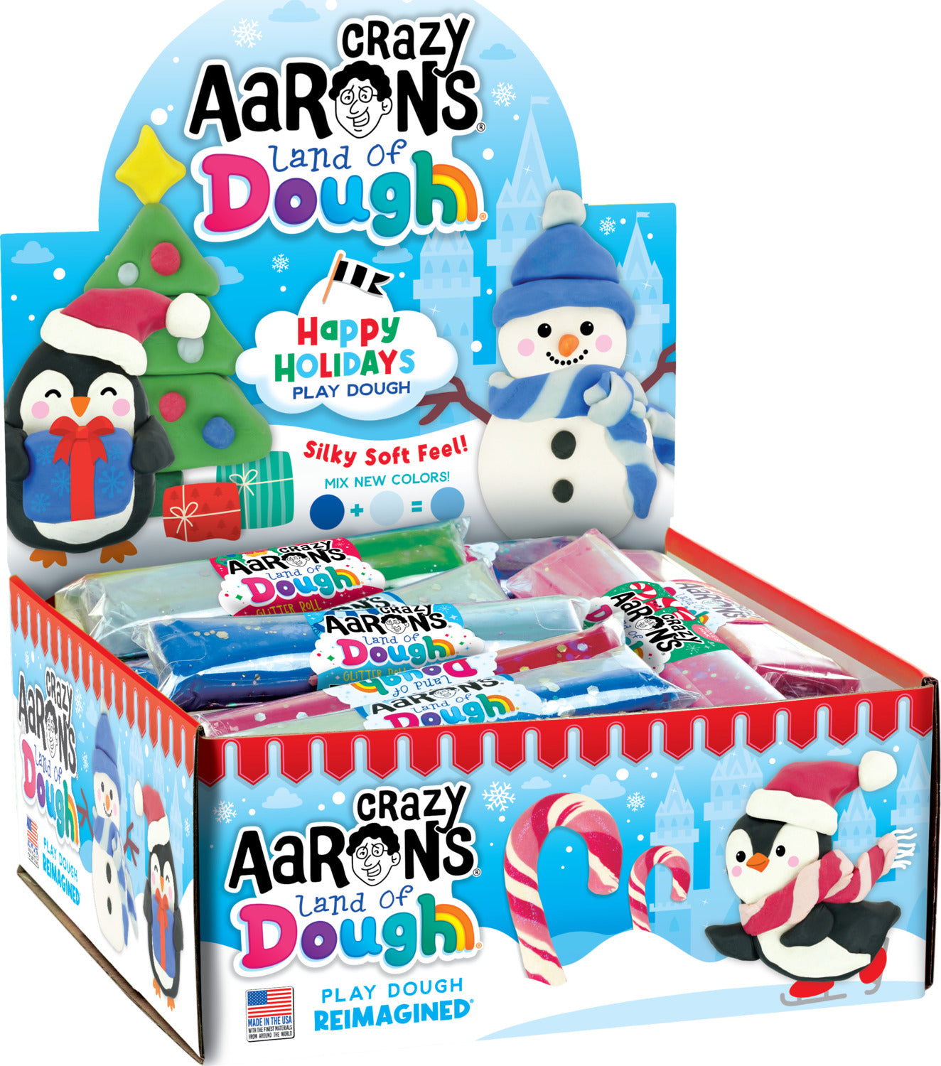 Land of Dough 2024 Holiday Glitter Roll Assortment 36 Count