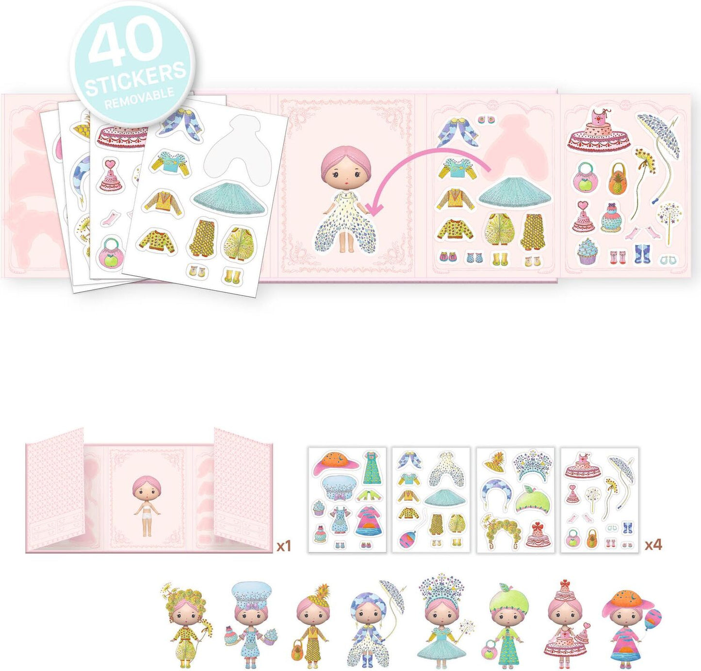 Tinyly Miss Lilypink Stickers