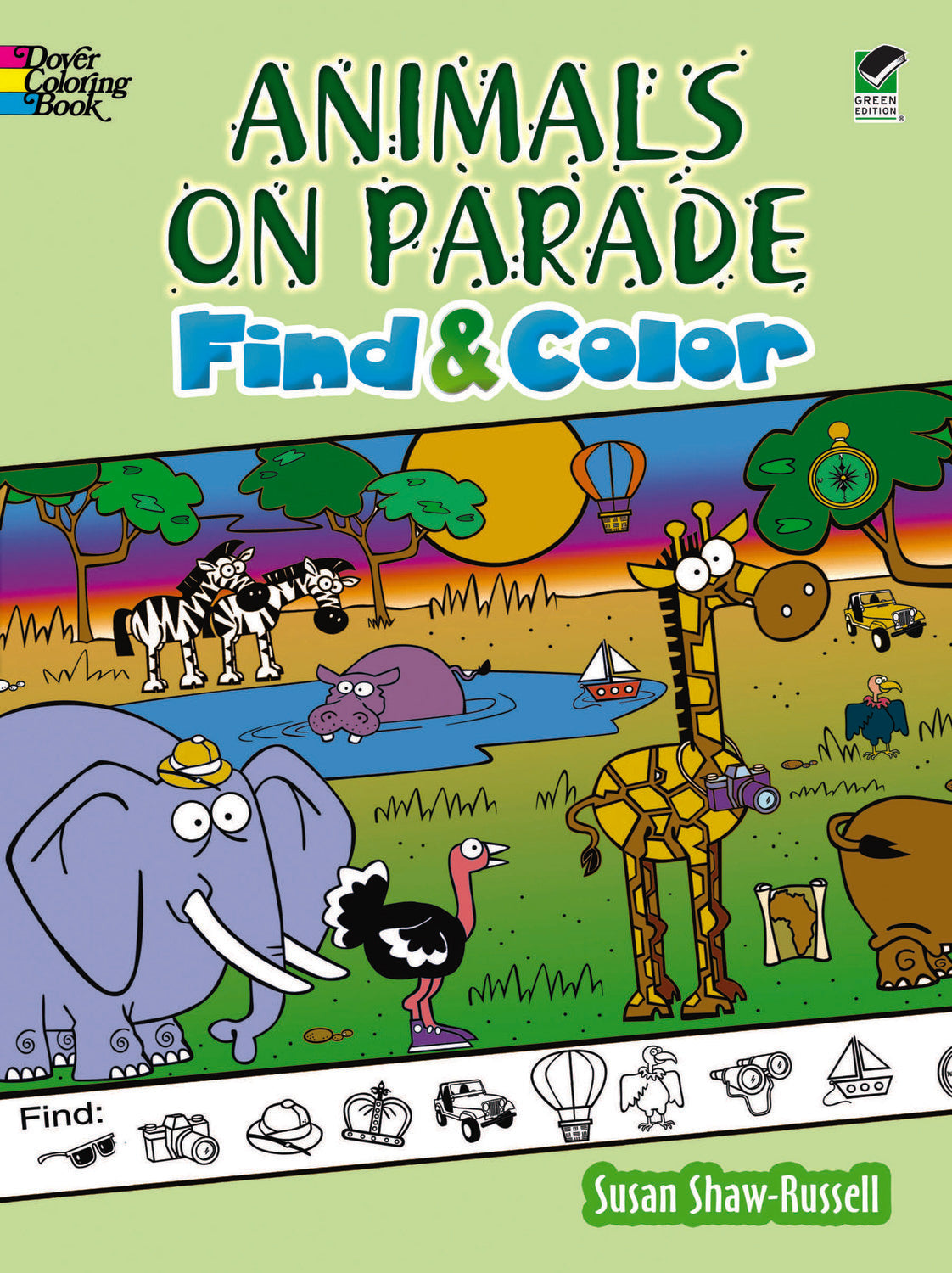 Animals on Parade Find and Color