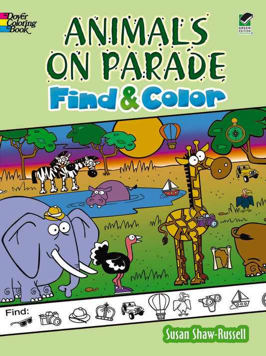 Animals on Parade Find and Color