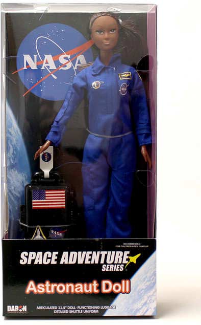 Astronaut Doll In Blue Suit In Box African American