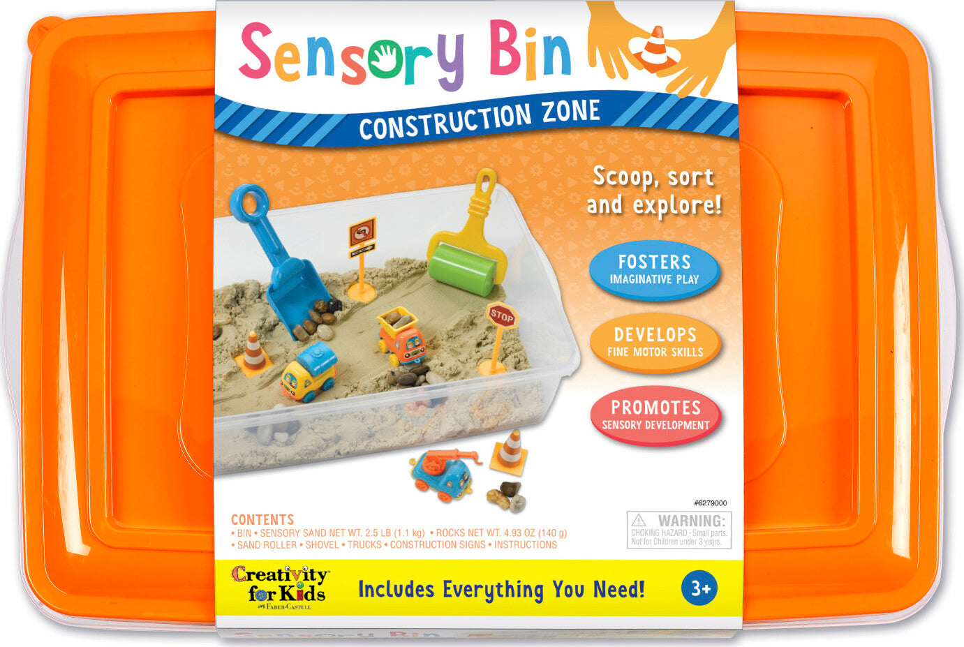 Sensory Bin Construction Zone Age 3+
