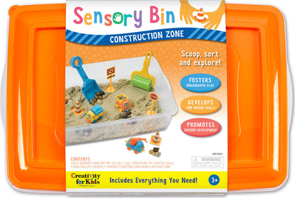 Sensory Bin Construction Zone Age 3+