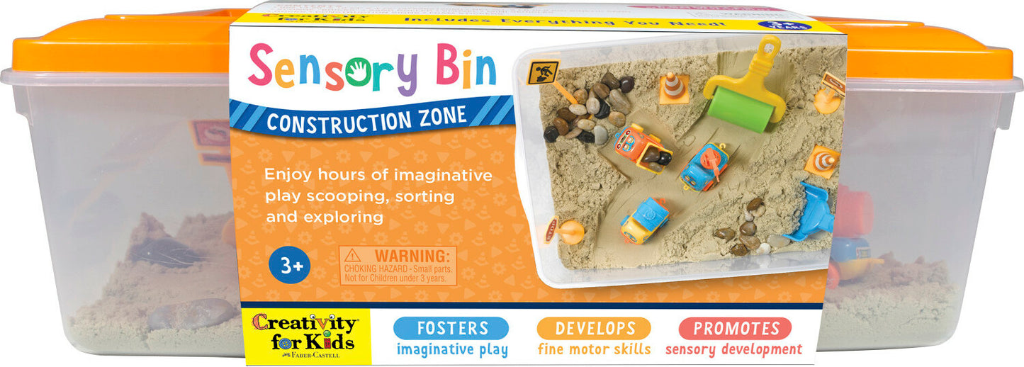 Sensory Bin Construction Zone Age 3+