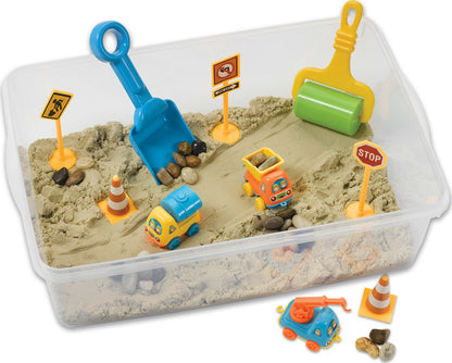 Sensory Bin Construction Zone Age 3+