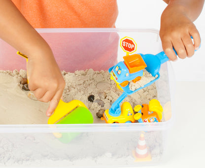 Sensory Bin Construction Zone Age 3+