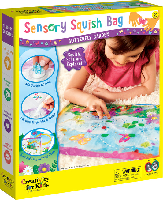 Sensory Squish Bag Butterfly Garden