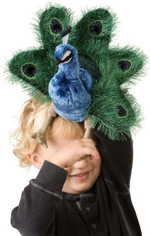 Peacock, Small Hand Puppet