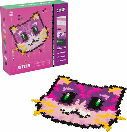 Plus-Plus Puzzle by Number - 500 pc Kitten