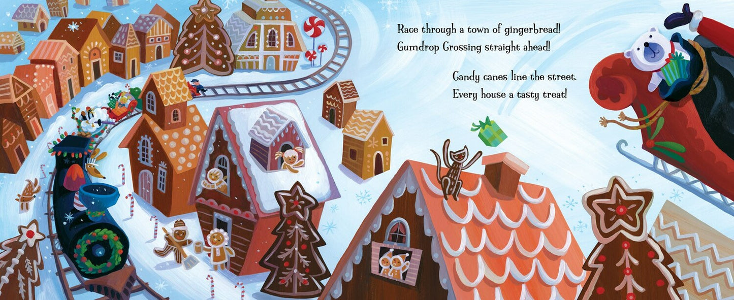 Santa and the Goodnight Train: A Christmas Holiday Book for Kids