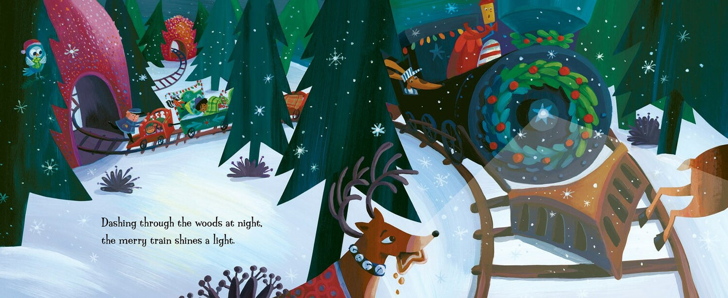Santa and the Goodnight Train: A Christmas Holiday Book for Kids