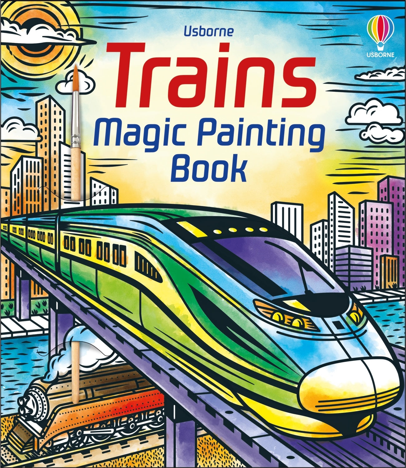 Trains Magic Painting Book