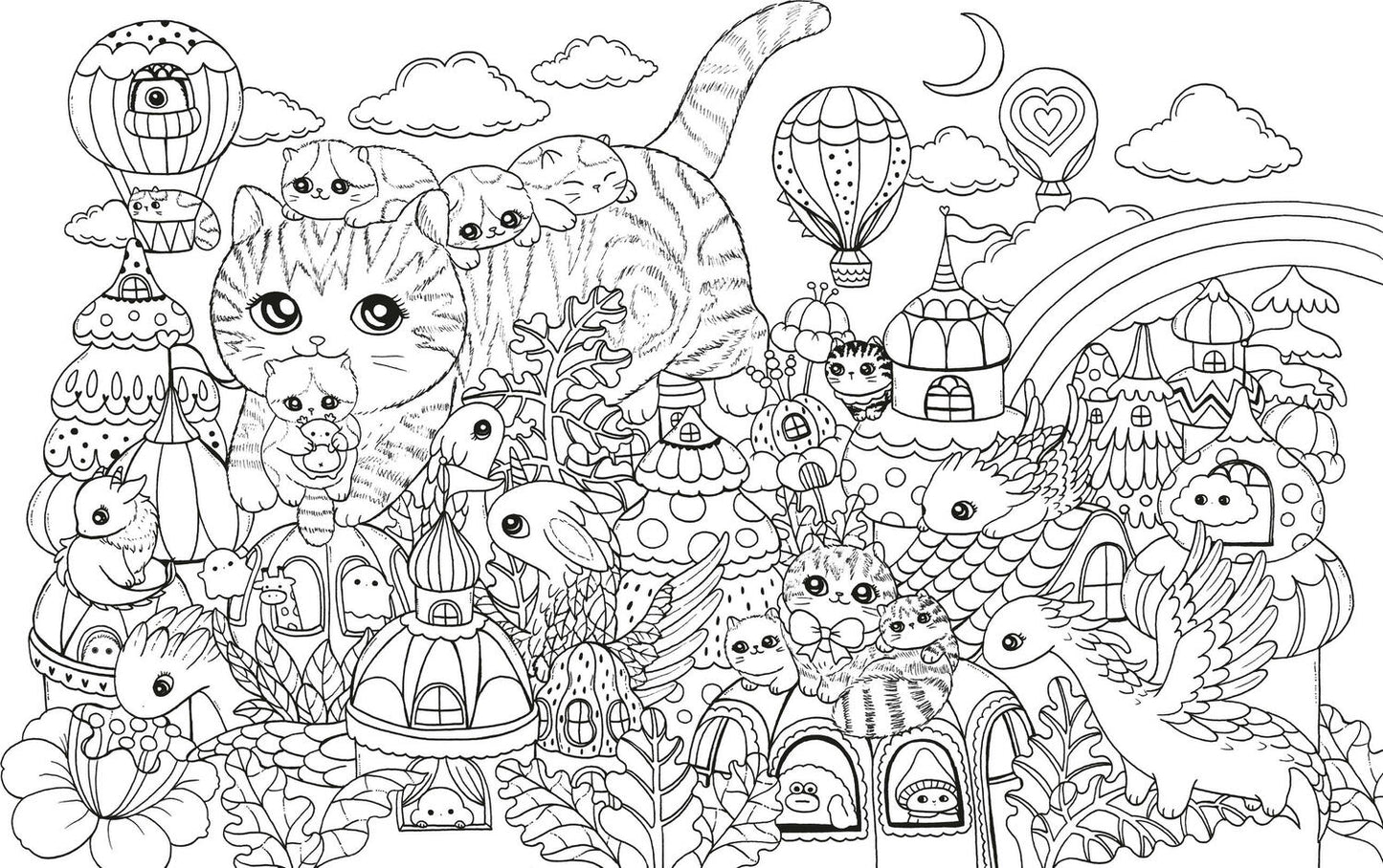 A Million Kittens: Adorable Felines to Color