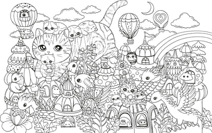 A Million Kittens: Adorable Felines to Color