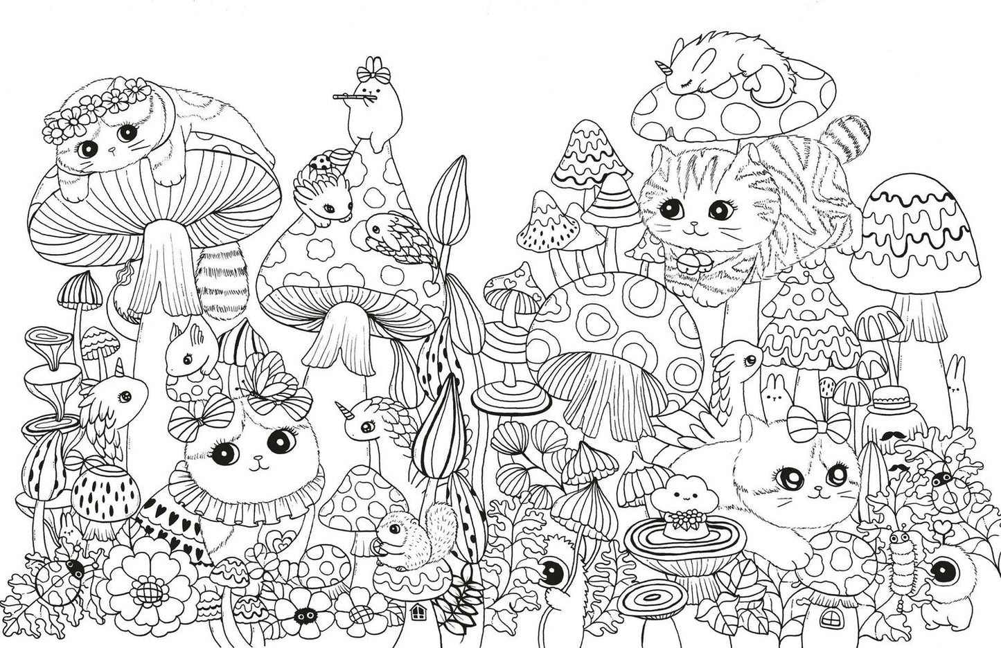 A Million Kittens: Adorable Felines to Color
