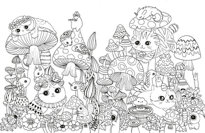 A Million Kittens: Adorable Felines to Color