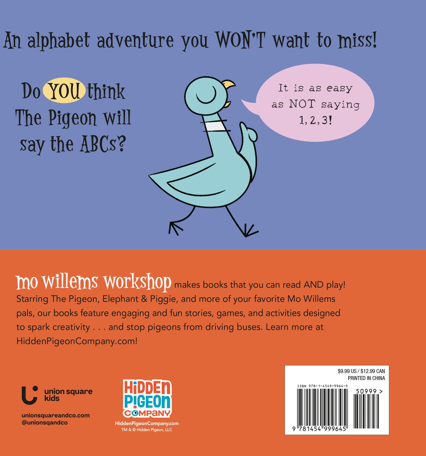 The Pigeon WON'T Say the ABCs!