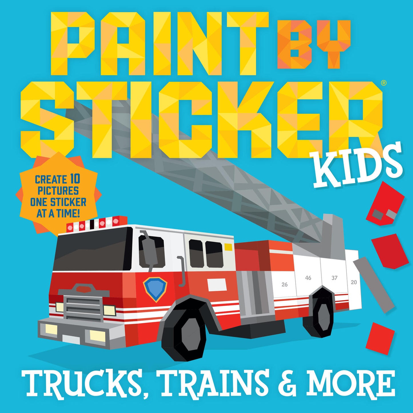 Paint by Sticker Kids: Trucks, Trains & More: Create 10 Pictures One Sticker at a Time!