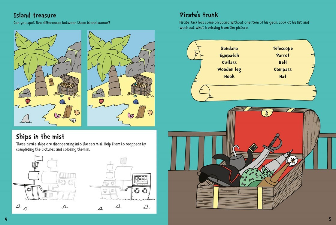 Pirate Adventure Activity Book