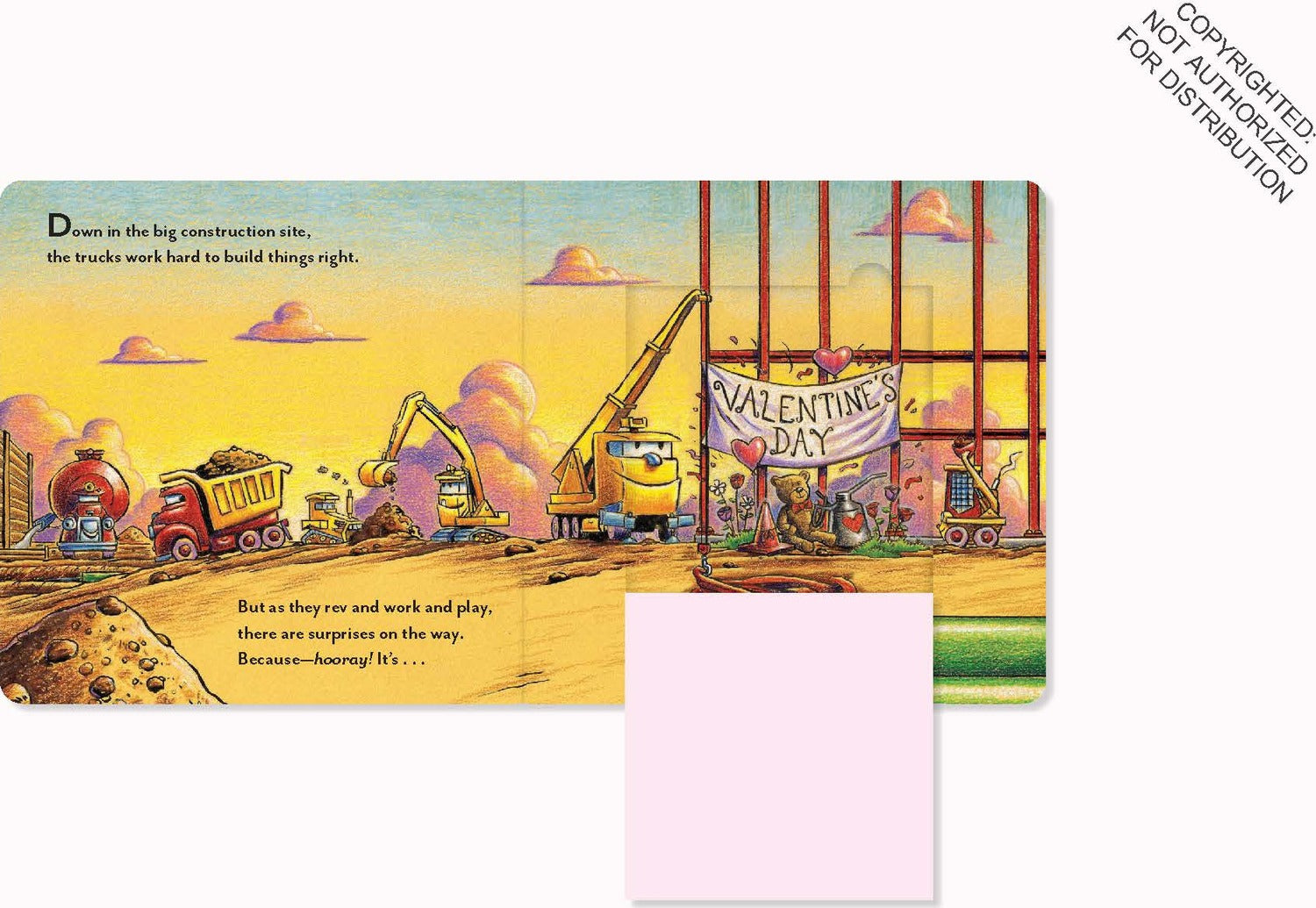 Construction Site You're Just Right: A Valentine Lift-the-Flap Book