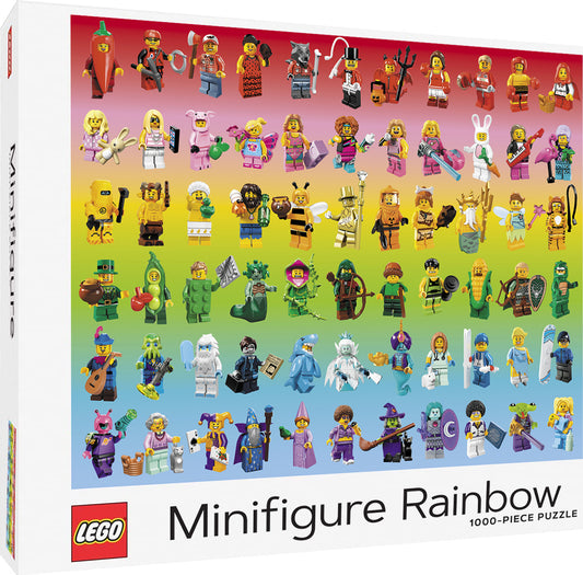 LEGO Minifigure Rainbow 1000-Piece Puzzle Age 9+