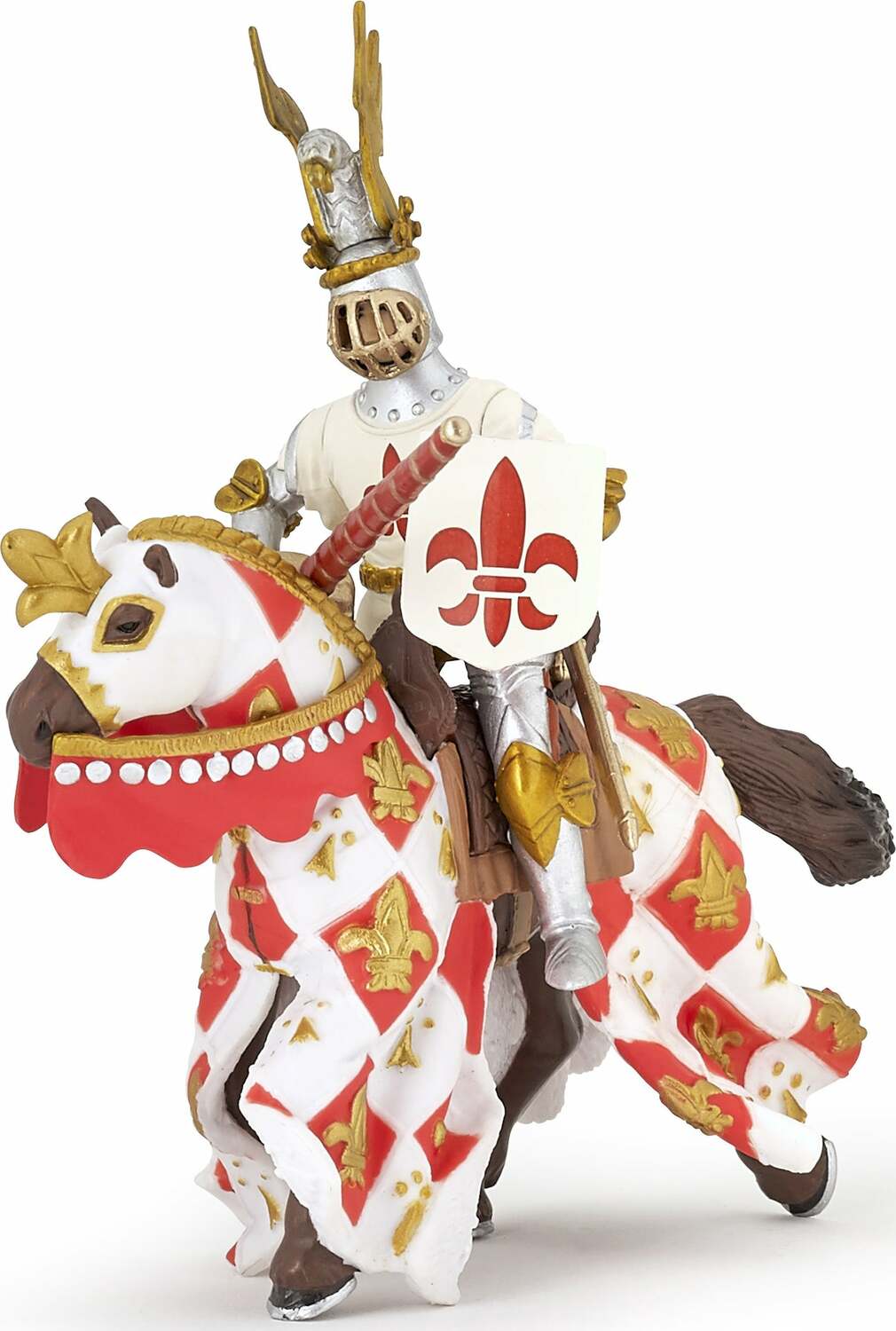 Papo France White Horse Fleur De Lys