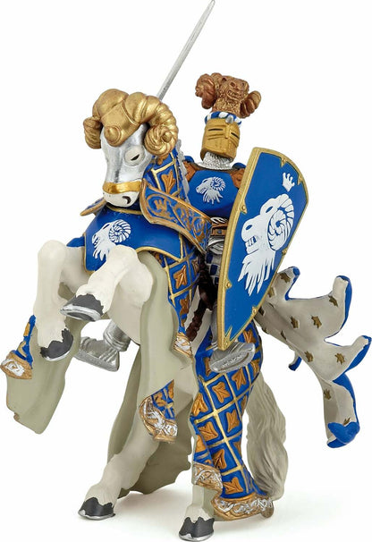 Papo France Blue Weapon Master Ram Horse