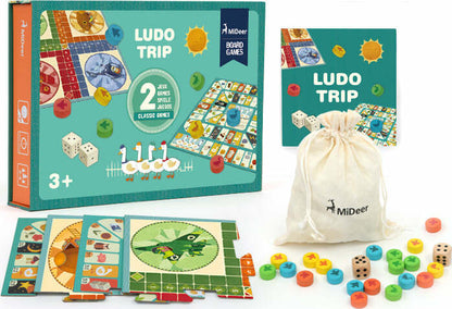 Mideer Classic Board Games: Parcheesi and More