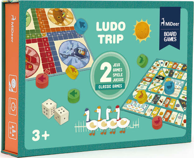 Mideer Classic Board Games: Parcheesi and More