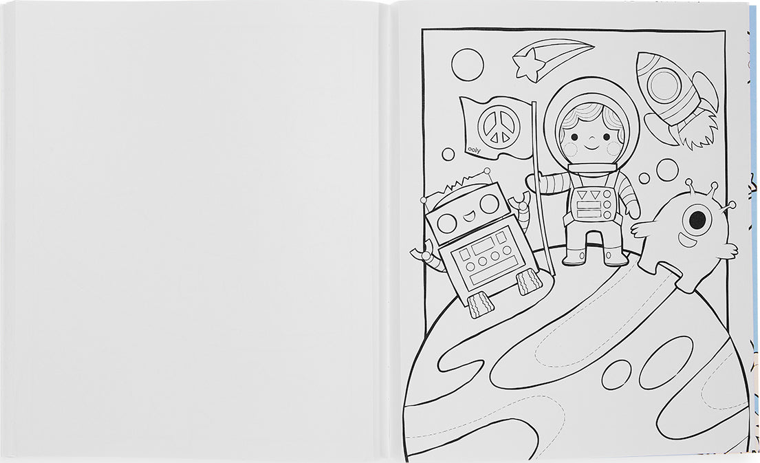 Color-in Book: Outerspace Explorers