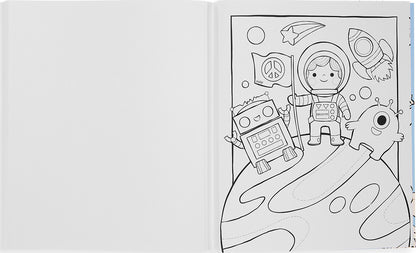 Color-in Book: Outerspace Explorers
