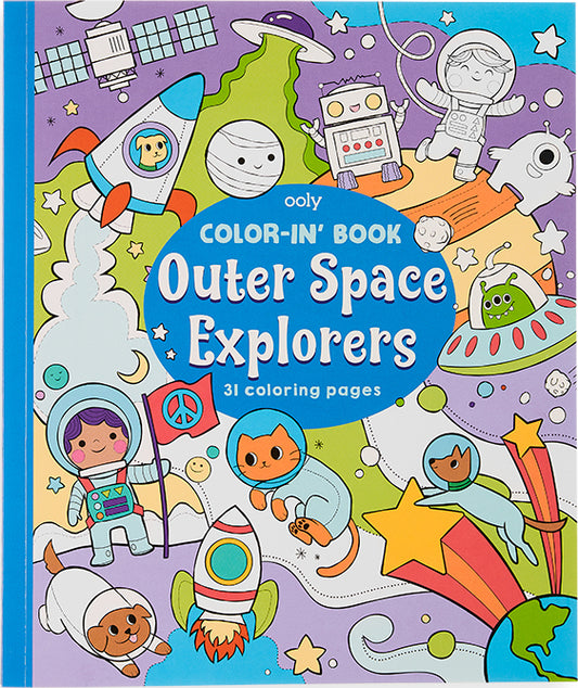 Color-in Book: Outerspace Explorers