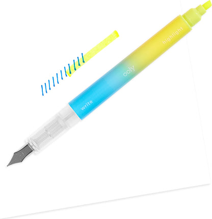 Writer's Duo Fountain Pen and Highlighter