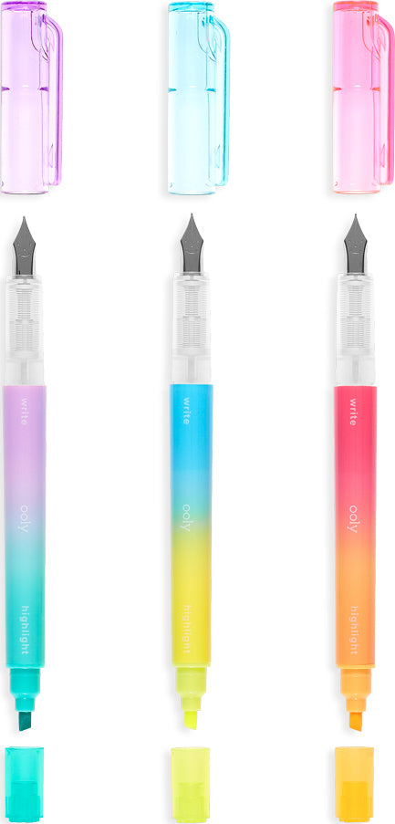 Writer's Duo Fountain Pen and Highlighter