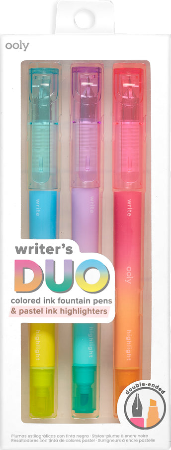 Writer's Duo Fountain Pen and Highlighter