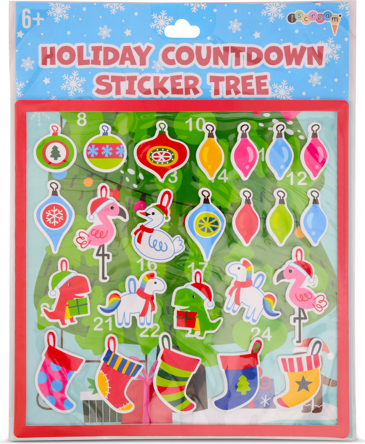 HOLIDAY COUNTDOWN STICKER TREE