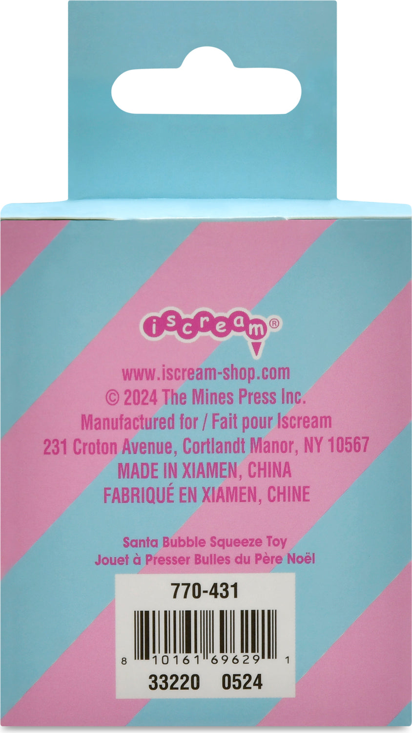 SANTA BUBBLE SQUEEZE TOY