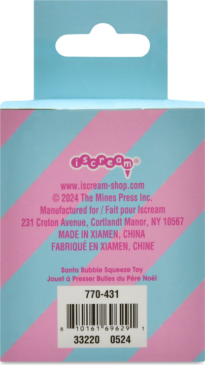 SANTA BUBBLE SQUEEZE TOY