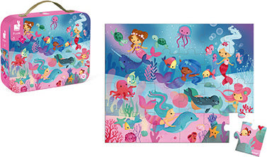 Suitcase Puzzle Mermaids (24 Pcs) Age 3+