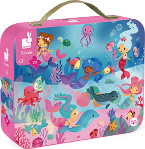 Suitcase Puzzle Mermaids (24 Pcs) Age 3+