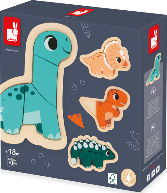 Dino - 4 Progressive Puzzles Dino