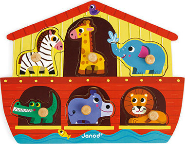 Noah's Ark Wooden Puzzle - 6 Pieces