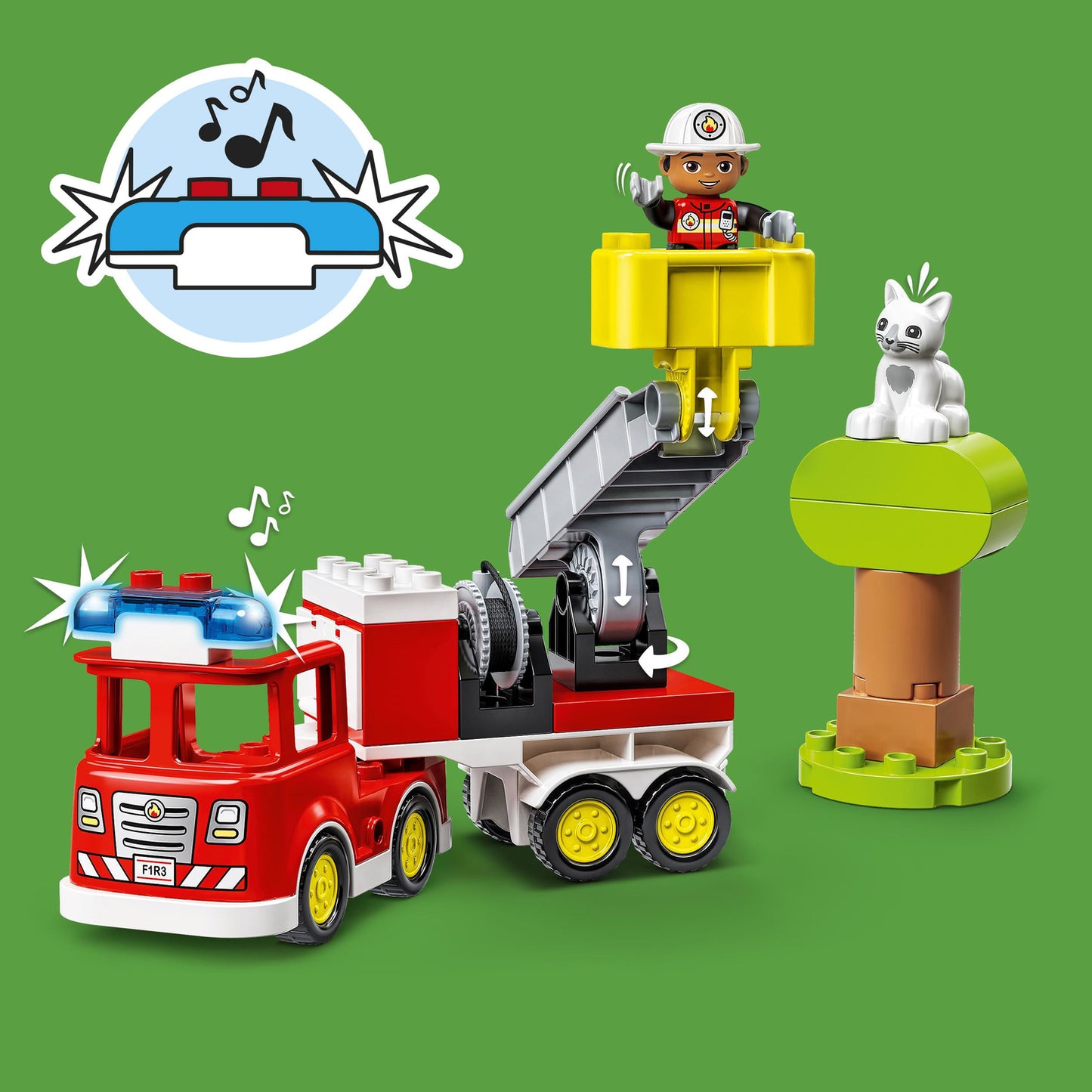 LEGO® DUPLO® Town Fire Engine, Toddlers Toy