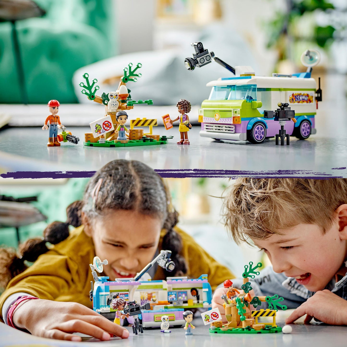 LEGO® Friends Newsroom Van Animal Rescue Set