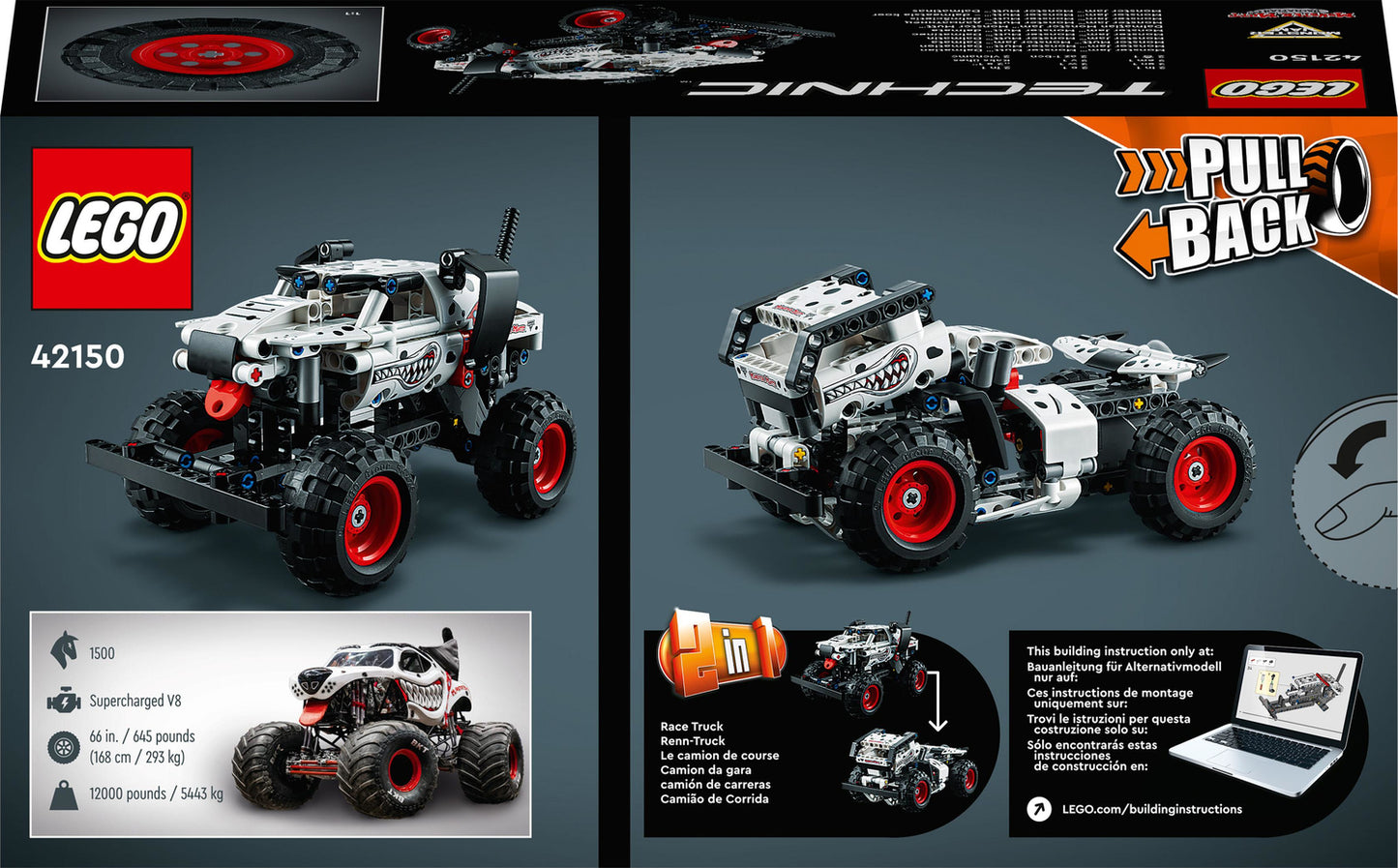 LEGO® Technic: Monster Jam™ Monster Mutt™ Dalmatian