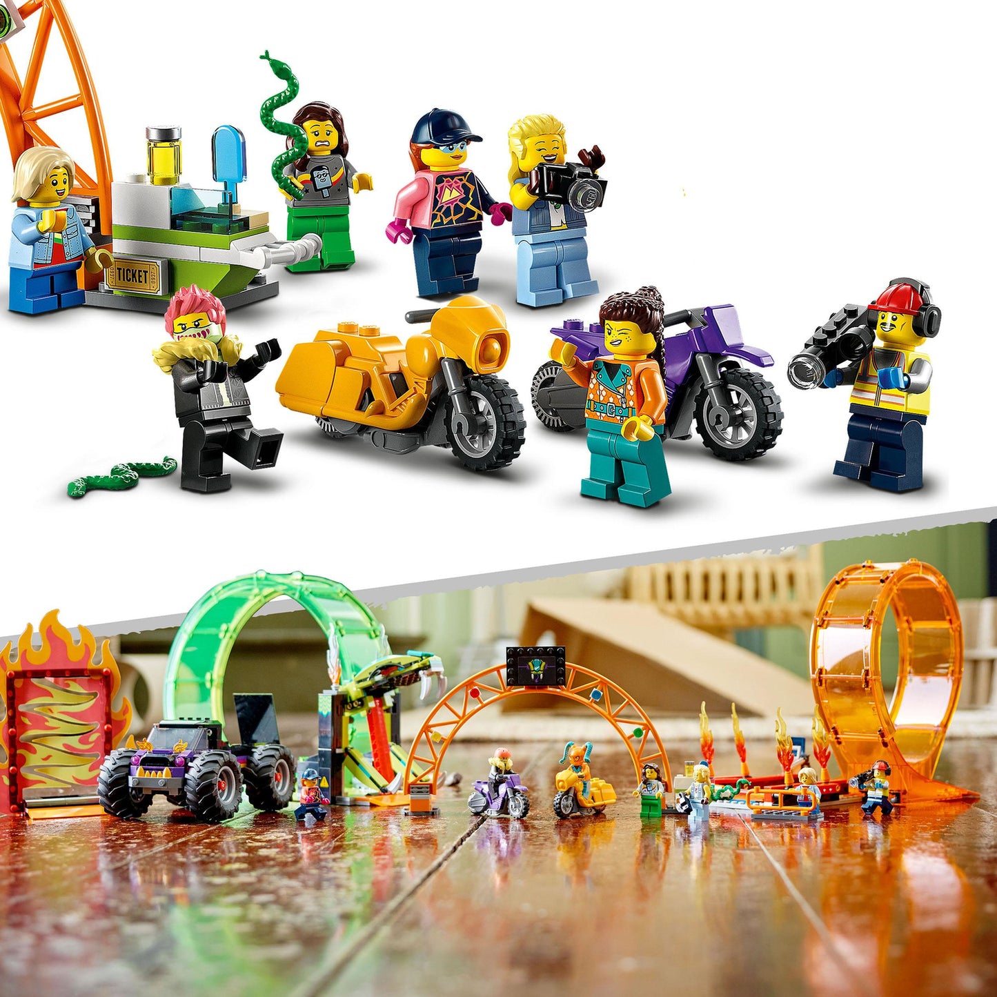 LEGO® City Stuntz Double Loop Stunt Arena Set