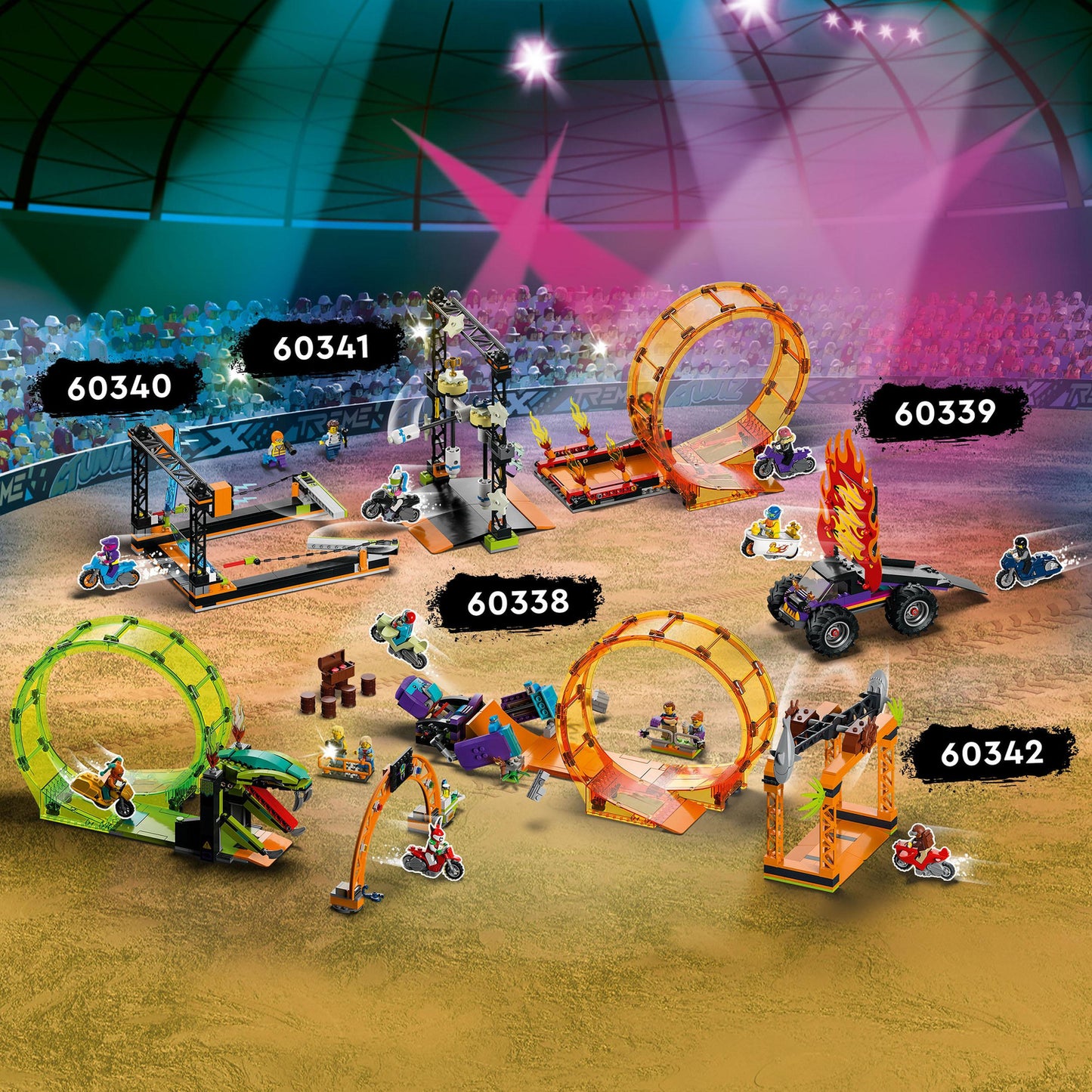 LEGO® City Stuntz Double Loop Stunt Arena Set