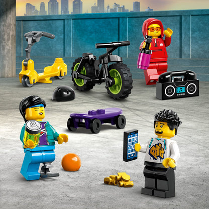 LEGO® City Street Skate Park with Toy Bike